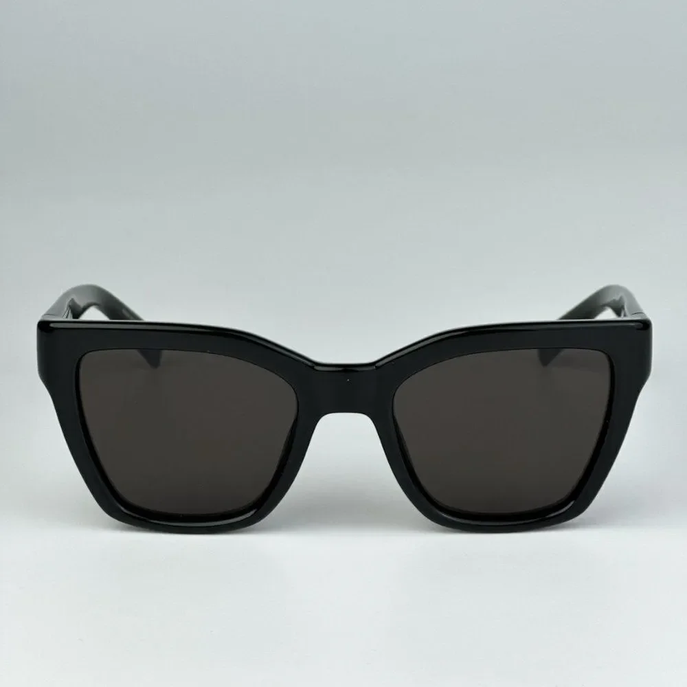 NEW Saint Laurent SL641 001 Black Cat Eye Unisex Sunglasses